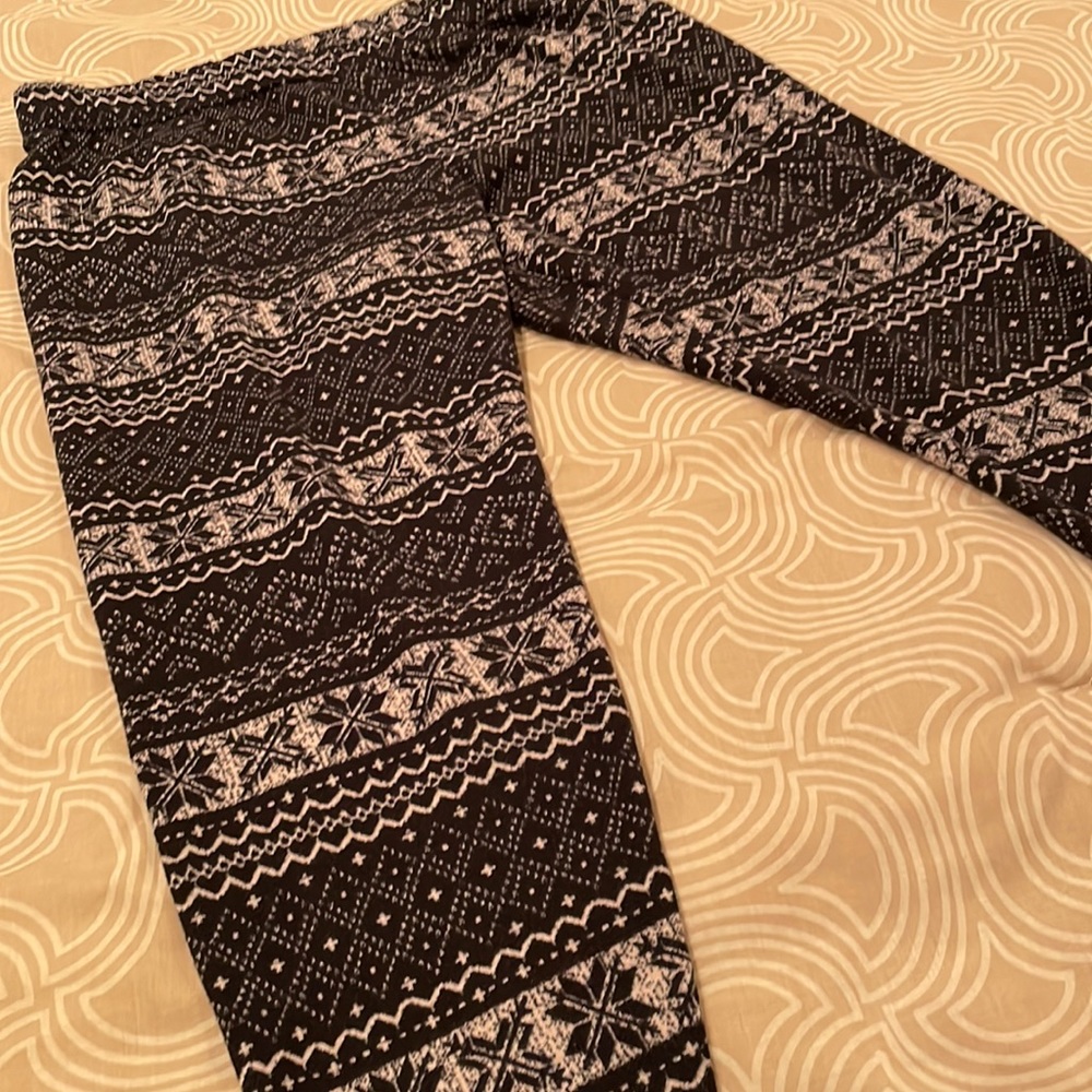 French Laundry pants, fuzzy polyester blend, machine washable, 2X